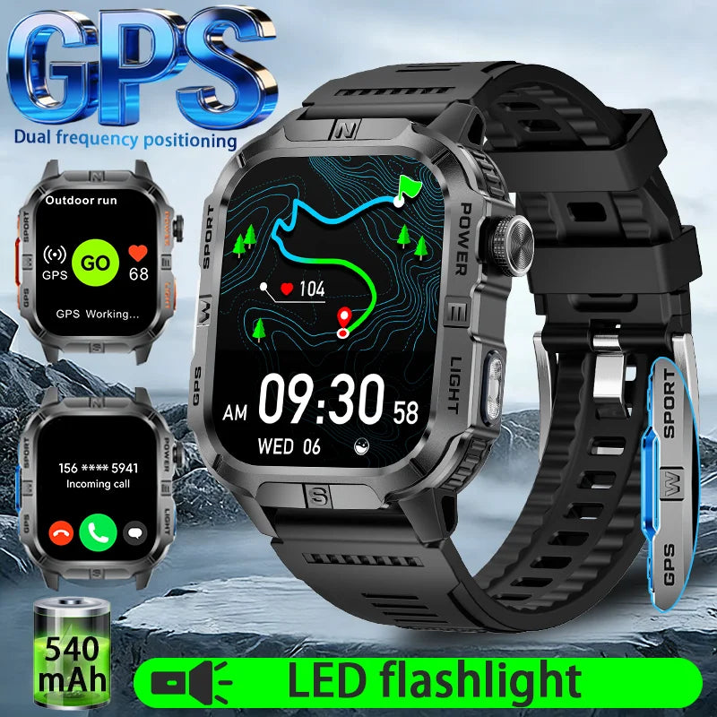 Reloj Inteligente Deportivo para Hombre, Modelo 2026, Resistente al Agua IP68, GPS, Alta Definición, Bluetooth, Llamadas, Regalo para el Día de San Valentín