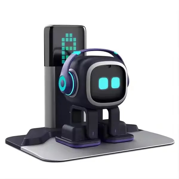Robot Inteligente de Interacción Emocional con IA, Robot de Compañía Electrónico con Control por Voz