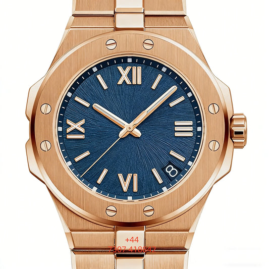 Reloj Mecánico Personalizado de 33 mm 4001 con Movimiento Ppf Factory 09.01-C, Zafiro Luminoso de la Más Alta Calidad