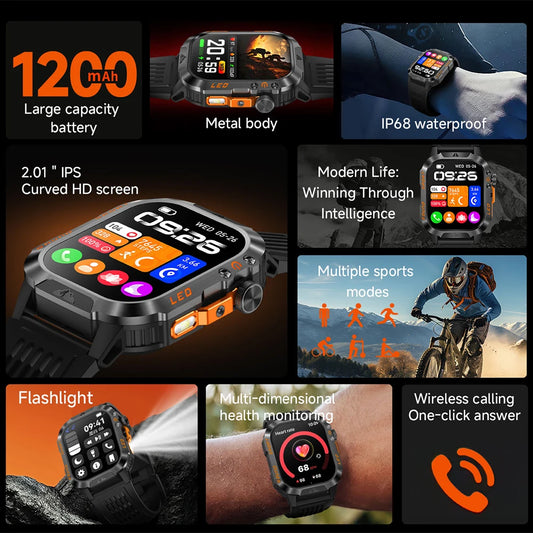 Nuevo Reloj Inteligente T-Rex 3 2026 con GPS de Grado Militar, Brújula, Llamadas Bluetooth, 1200mAh, Más de 100 Deportes