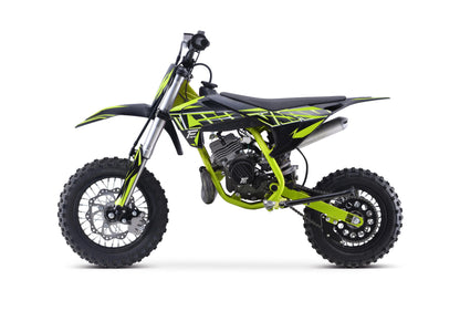 Moto de Cross con freno de disco para niños, arranque eléctrico de 50cc, un solo cilindro, aire fresco, todoterreno, Cross Pit Bike