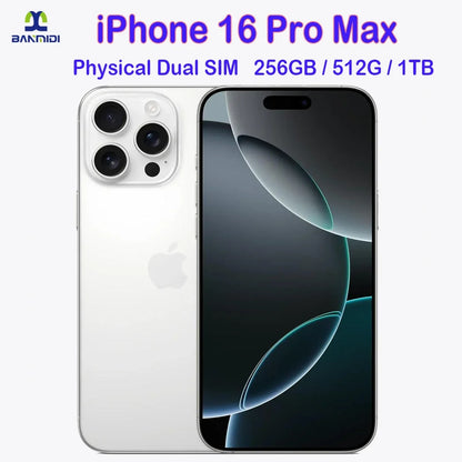 100% Original iPhone 16 Pro MAX Smartphone 6,9 "Dual SIM desbloqueado 5G teléfono celular Retina XDR OLED 6,3" 16 Pro 128GB/256GB/512GB/1T