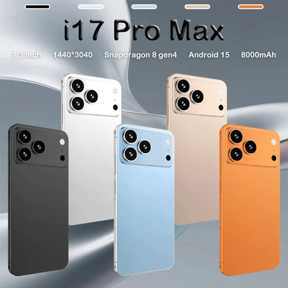 Versión Global 2026 I17 Promax Pro 4G 5G Sistema Dual SIM Dual Standby Original Inteligente Pantalla de 7.3 Pulgadas Batería de 8000mAh ¡Recién Llegado!