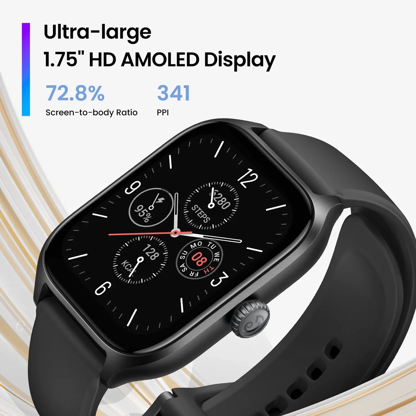 Amazfit GTS 4 Smartwatch 150 modos deportivos GPS Alexa Bluetooth 5,0 almacenamiento de música relojes inteligentes máquina reacondicionada 95 nuevo sin caja