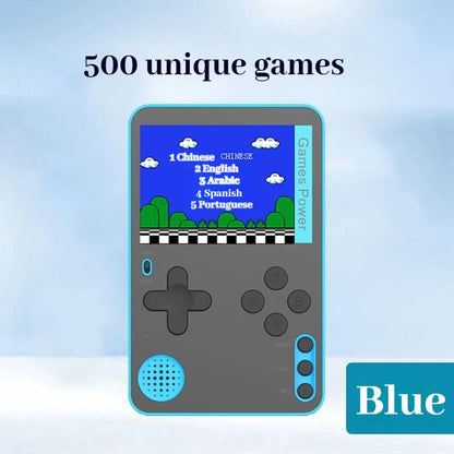 Consola de Juegos Portátil GUICHU Ultra Delgada de 0.65cm con 500 Juegos Retro FC Integrados, Reproductor de Juegos Portátil para Niños y Adultos