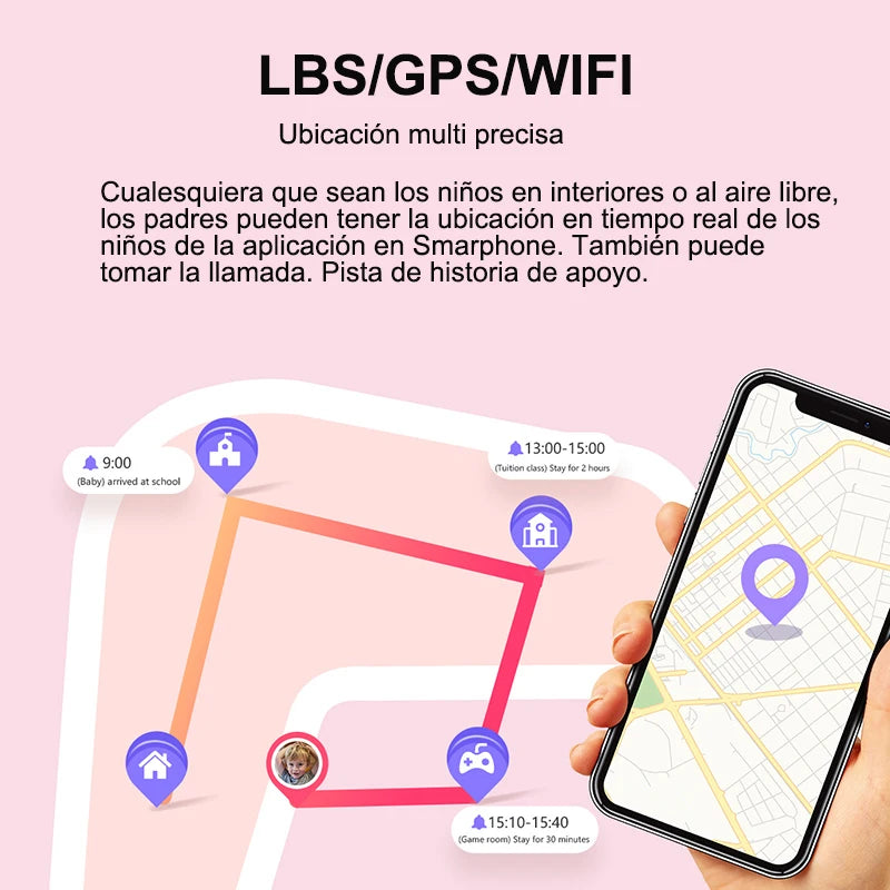 Reloj inteligente LT21 para niños, 4G, GPS, WIFI, llamada de vídeo, SOS, IP67, resistente al agua, Monitor de cámara, ubicación, reloj de teléfono