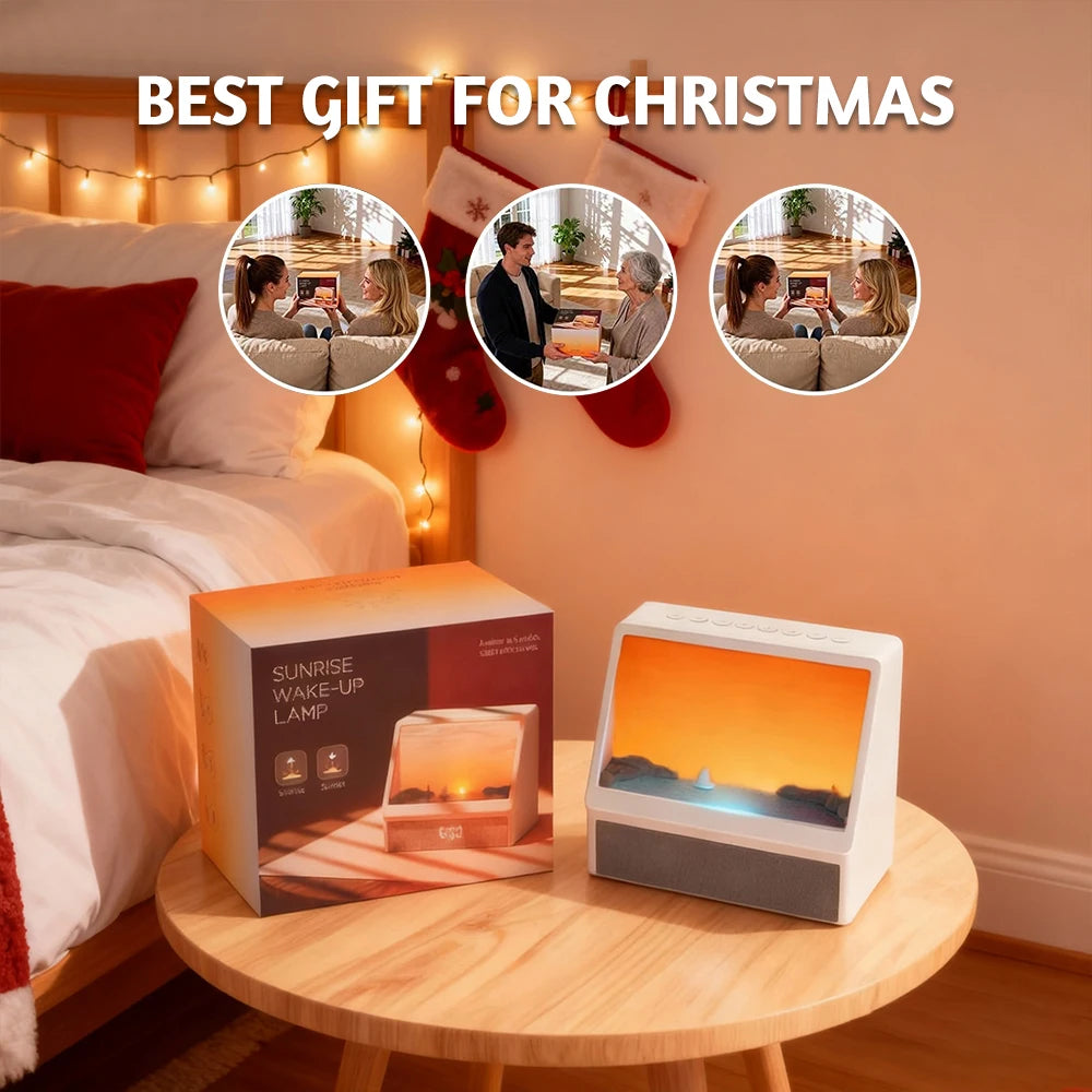 Despertador Bluetooth con luz de amanecer, luz de mesa con ruido blanco, luz para despertar con 12 sonidos, reloj de sueño regulable para adultos y niños, para dormitorio