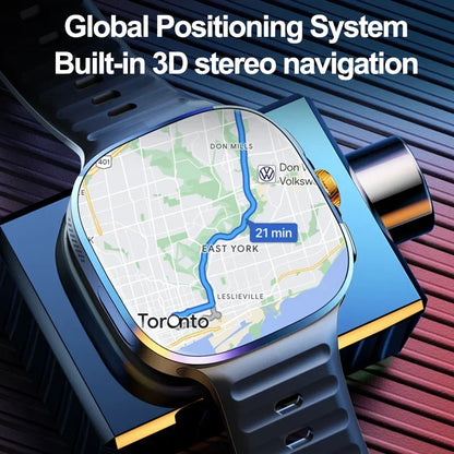 Reloj inteligente 4G/5G con pantalla más grande de 2,40 pulgadas con 190 °   Cámara giratoria GPS posición WIFI conectar aplicación descargar Android 10.0 reloj inteligente