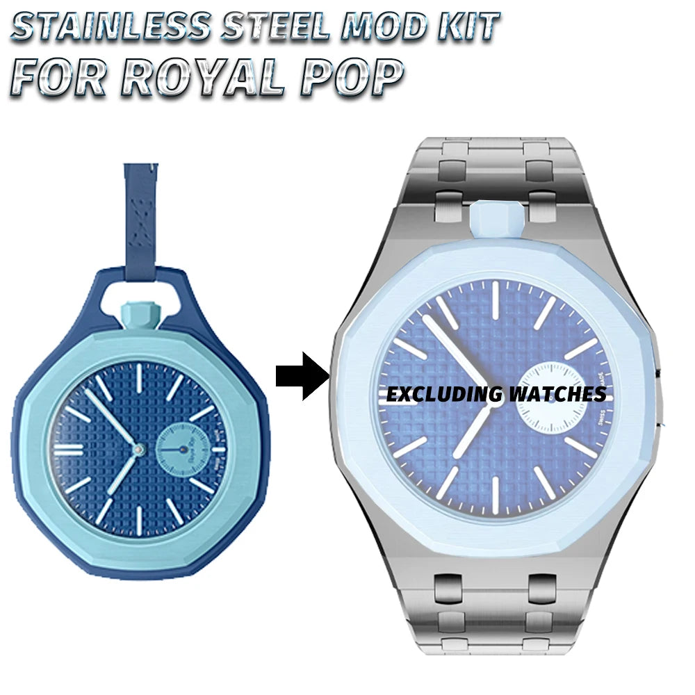Productos en Pre-Venta: Kit de Modificación de Acero Inoxidable para S-Watch X A-P Royal Pop Pocket Changer a Reloj de Pulsera, Accesorios Personalizados