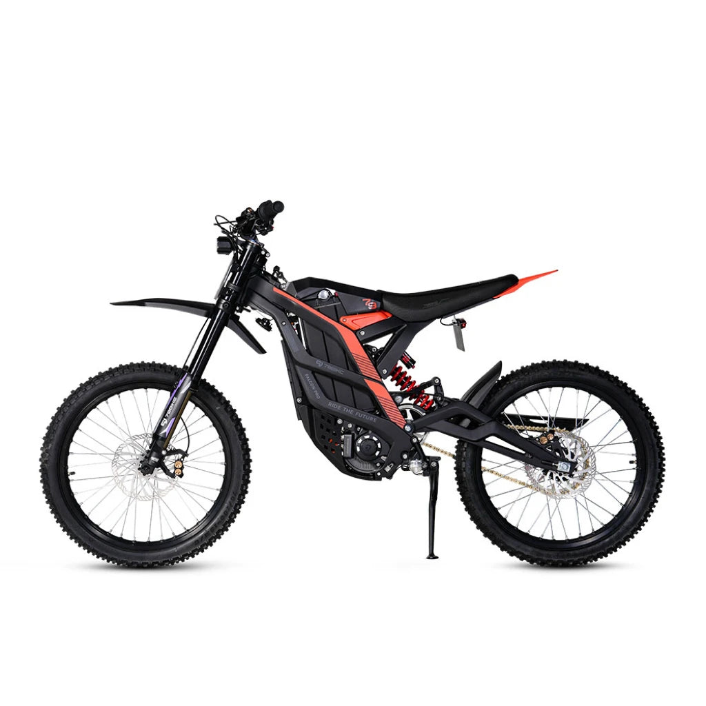 Moto eléctrica todoterreno de alta velocidad con Motor Central de 10000W, suspensión completa, marco de aleación de aluminio, batería de litio