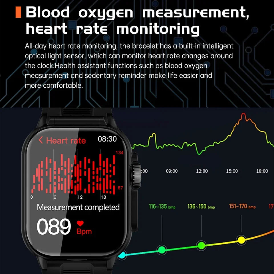 Reloj inteligente 2 en 1 GT8 con pantalla completa táctil Bluetooth con auriculares reloj inteligente monitor de ritmo cardíaco y presión arterial reloj deportivo