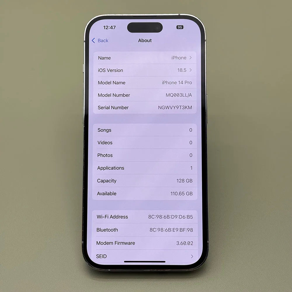 100% teléfono móvil Original iPhone 14 Pro Dual eSIM 128/256 ROM 6GB RAM 6,1 "Super Retina OLED Face ID NFC A15 5G teléfono Modile