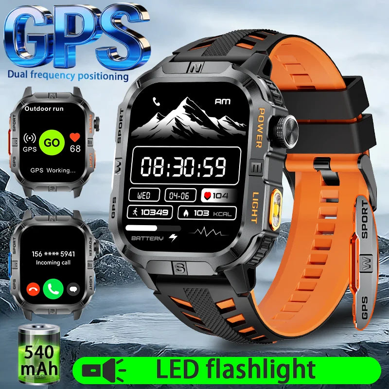 Reloj Inteligente Deportivo para Hombre, Modelo 2026, Resistente al Agua IP68, GPS, Alta Definición, Bluetooth, Llamadas, Regalo para el Día de San Valentín