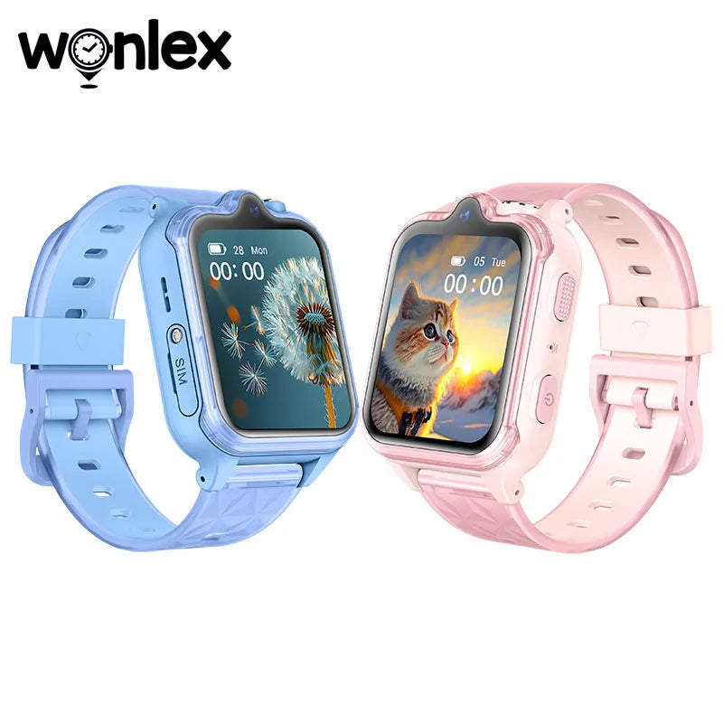 Reloj inteligente Wonlex 4G para niños KT42 GPS ubicación en tiempo Real 2 + 16GB de memoria cámara Dual videollamada aplicación descargar reloj inteligente para niños