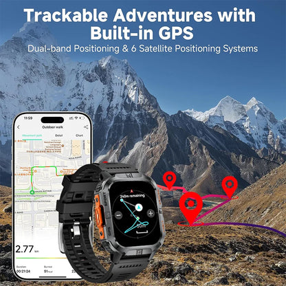 Reloj Inteligente Deportivo para Hombre, Modelo 2026, Resistente al Agua IP68, GPS, Alta Definición, Bluetooth, Llamadas, Regalo para el Día de San Valentín