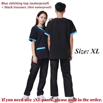 Pet Shop Groomer Work Clothes Waterproof Anti-Static Pet Work Clothes Apron for Dog Cat Hairdressing Grooming Smock G0528