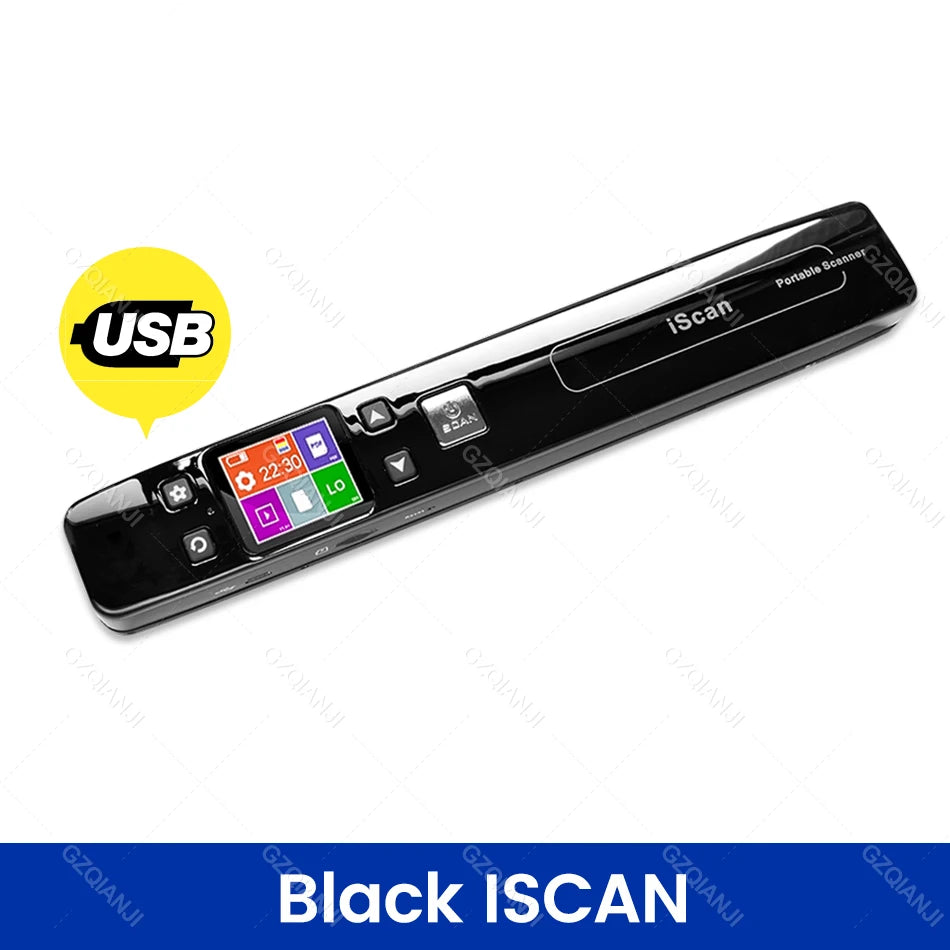 A4 Iscan Mini Portable Document & Images Photo Scanner Wifi 1050 DPI JPG/PDF Handheld High Speed Scanner for School Business Use